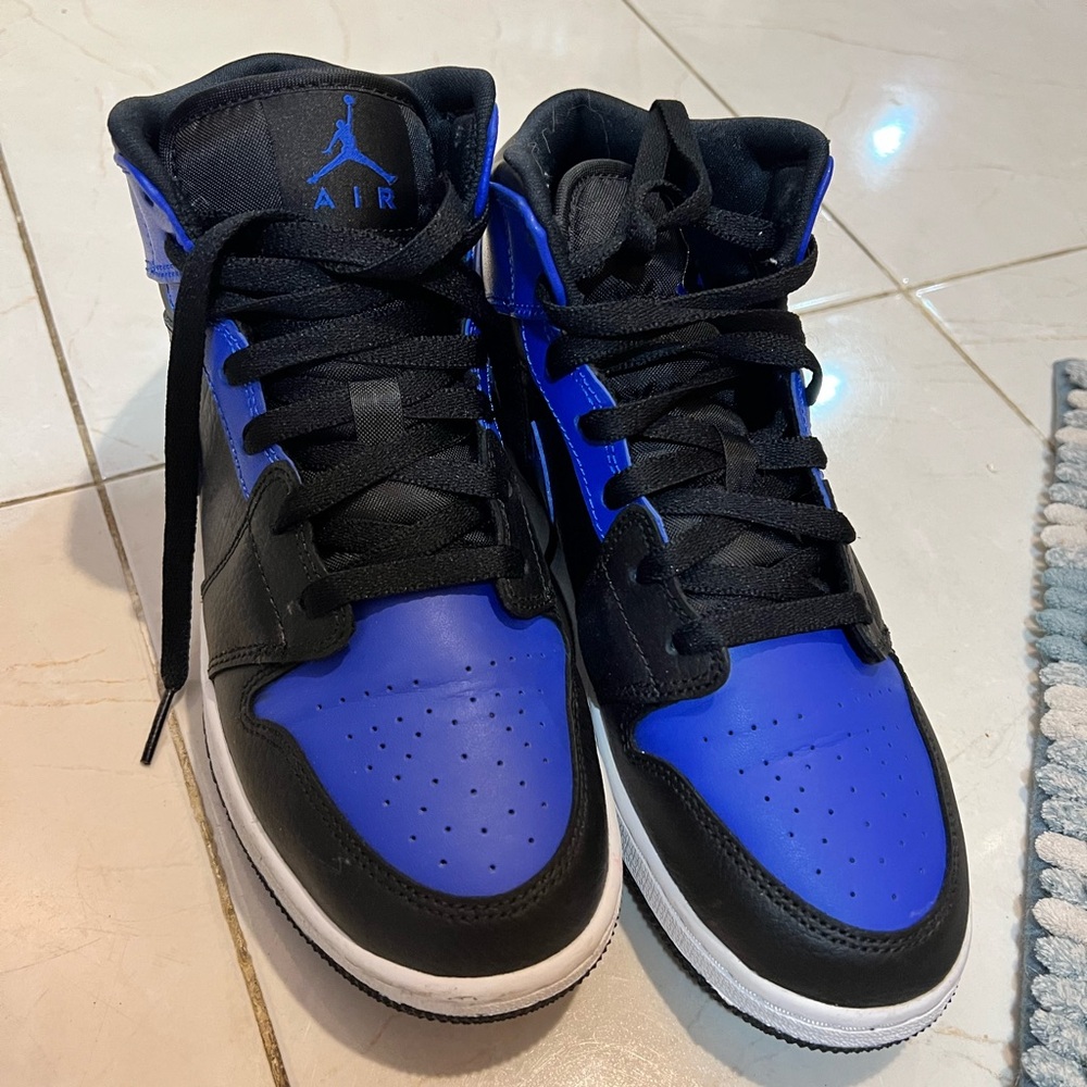Nike Kids High-Top Sneakers - Black and Blue